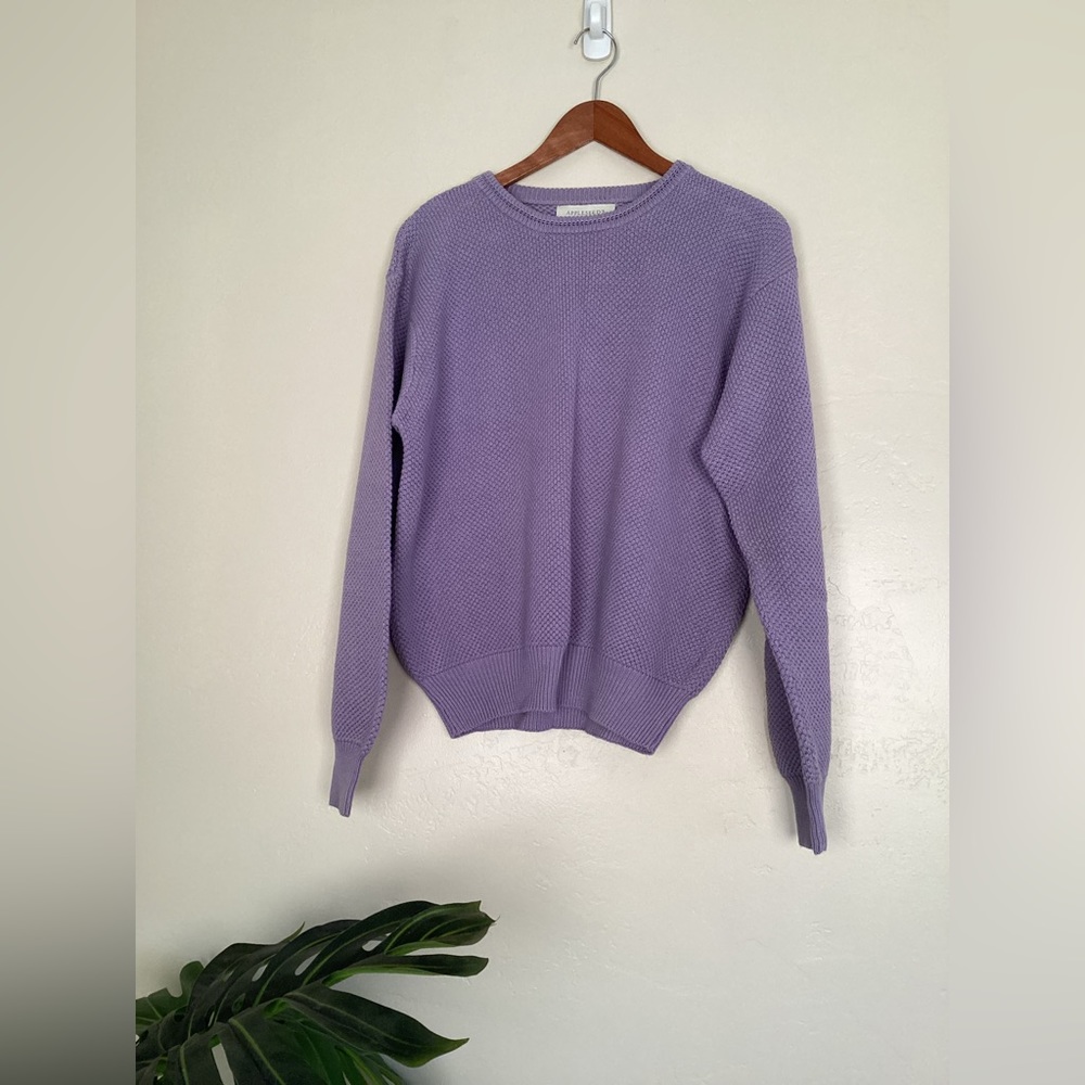 Appleseed’s Lavender Knit Sweater Size Large 🌿